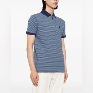 Polo Golf Ralph Lauren Navy Striped Classic Polo Large